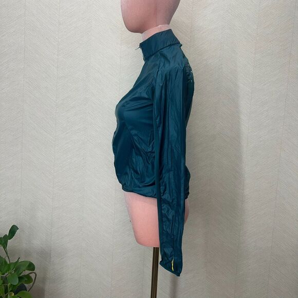 Mavic Long Sleeve Full Zip Green Windbreaker Cycling Jacket Womens Size XS - Picture 2 of 11